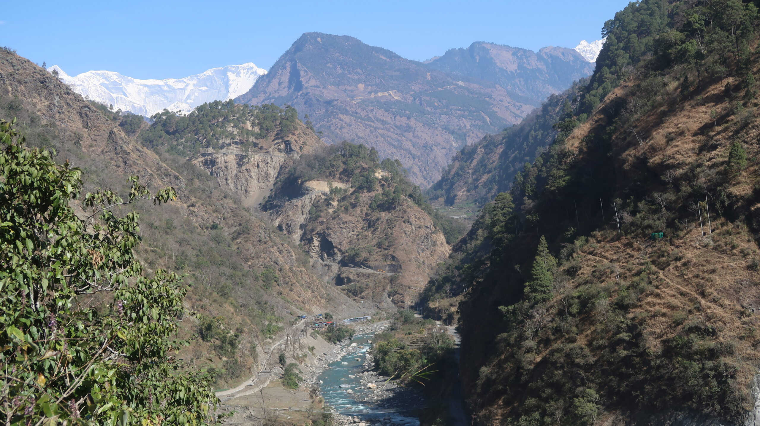 Darbang Myagdi hydroelectric project site on the Myagdi Khola, Nepal